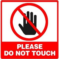 Do Not Touch Warning